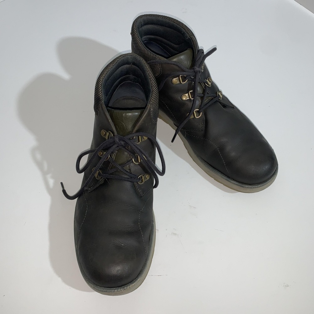 Merrell Boulder Boots Mens Size 12 Brown Leather Chukka Ankle Casual Outdoor